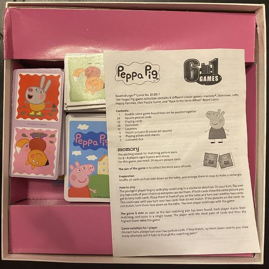 Ravensburger Peppa Pig 6 in 1 Boardgame