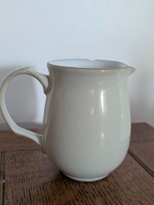 Denby linen milk jug