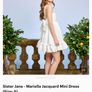 Sister Jane Mariella Jacquard Mini Dress BNWT Size M Bridal or Destination Wedding Image 6