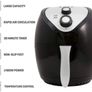 Healthy Living SDA1553 Family 3.6L Oil Free 1400W Fast Frying Fryer with Rapid Air Flow Circulation, -Black, Silver (FREE POSTAGE) Image 6