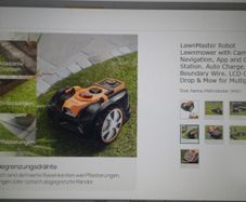 LawnMaster Robot Lawnmower with Camera Navigation