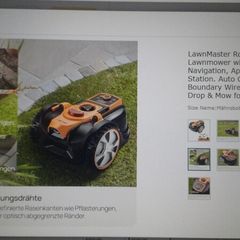 LawnMaster Robot Lawnmower with Camera Navigation