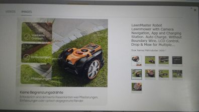 LawnMaster Robot Lawnmower with Camera Navigation