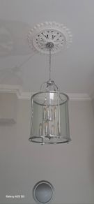 Grande 8 and 12 light celing pendent chrome lanterns