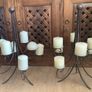 2 Large Bronze Colour Candelabras Image 5