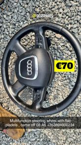 Audi multifunction,  flappy padel steering wheel , came of A6 08@ OCG