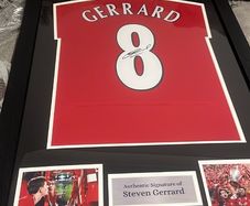 Signed Gerrard jersey with certificate
