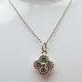 Vintage 925 Sterling Silver Pendant Necklace length 18" - 4g Image 4