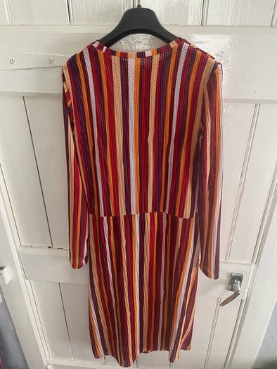 Zara semi sheer multicoloured dress/beach cover up