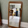 Mid century teak effect wall mirror Image 2