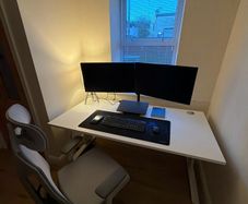160cm White Office Desk