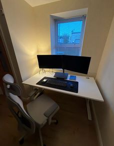 160cm White Office Desk