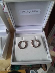 ladies silver earrings