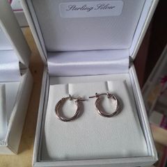 ladies silver earrings