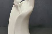 Vintage Royal Tara Fine Bone China Lady With Dove Figurine Handmade Galway Ireland 1970s 1980s