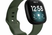 LARGE Green Silicone Band Strap For Fitbit Versa 3, Versa 4, Sense, Sense 2