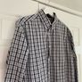 M&S Collection Mens Black & Grey Check Long Sleeve Shirt Image 4