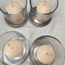 Glass Votive Candles holders with Rathbourne Candles x 4 Image 2