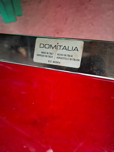 Domitalia Red Seated Bar Stool