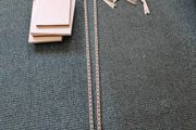 Steel shelving brackets and shelves