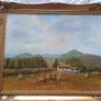 Vintage Framed Oil Painting - Traditional Irish Thatched Cottage Scene Image 8
