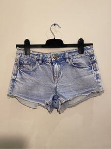 NEW LOOK Blue Denim Hotpant Shorts Size 8!