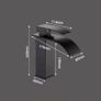 Modern Sink Mixer Tap Bathroom Basin Bath Taps Shower with 2 PCS of Hoses Image 4