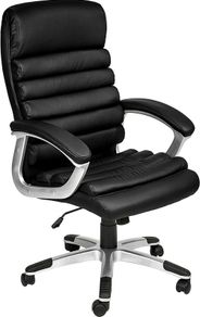 Executive Office Chair Swivel Chair With Padded Armrests Black Nationwide Delivery