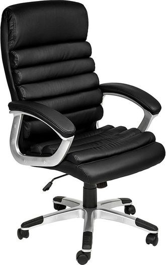 Executive Office Chair Swivel Chair With Padded Armrests Black Nationwide Delivery