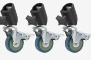 Set of 3 swivel wheels with brakes for photo tripods and light stands