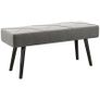 Upholstered Bench Grey Image 3