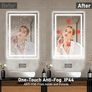LED Bathroom Wall Mirror with LED Lights  Anti-Fog Vanity Mirror, 3-Color Dimmable Frontlit Illumination for Makeup, Wall Mounted Bathroom Lighting Image 4