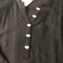 Black Cotton Blouse BNWT Image 2