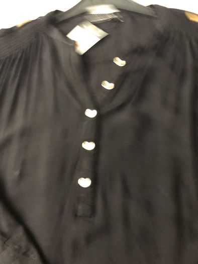 Black Cotton Blouse BNWT