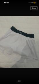white skirt