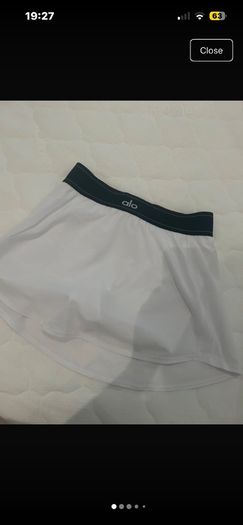 white skirt