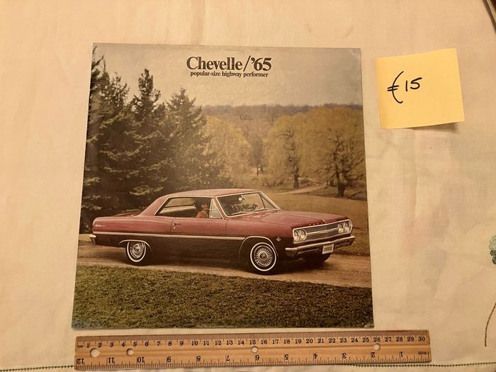 American car brochures. 1950s, 1960s and 1980s