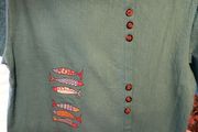Ladies teal XL top