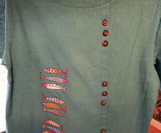 Ladies teal XL top