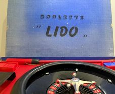 Vintage Lido Roulette c.1960s COMPLETE - Original Plain Blue Box - 3 Balls