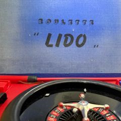 Vintage Lido Roulette c.1960s COMPLETE - Original Plain Blue Box - 3 Balls
