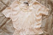 Zara cream top size S new