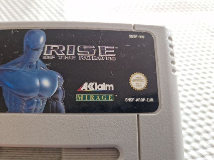Rise of the Robots Snes Super Nintendo Arcade Retro Games Original
