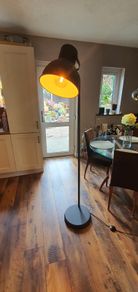 Hekear grey floor lamp