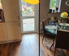 Tall grey lamp