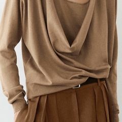 Massimo Dutti cotton blend knit sweater BNWT