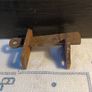 Large Victorian Brass Thumb Latch Lock and Door Furniture Image 10