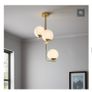 Pendent Ceiling Light Brass Hold Image 3
