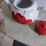 Rayware Alpine Poppy Teapot plus 5 Aynsley dessert plates and 3 dinner plates BREEZE everyday use. Image 2