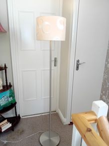 Chrome floor lamp